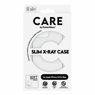 4. Etui CARE by PanzerGlass Slim X-Ray Case na iPhone 15 Pro Max - przezroczyste