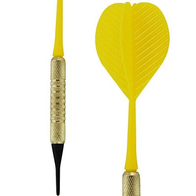 13. RZUTKI LOTKI PLASTIKOWE DART 3SZT BEZPIECZNE BEST SPORTING - ŻÓŁTE
