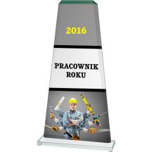 Trofeum szklane z nadrukiem kolorowym LuxorJet