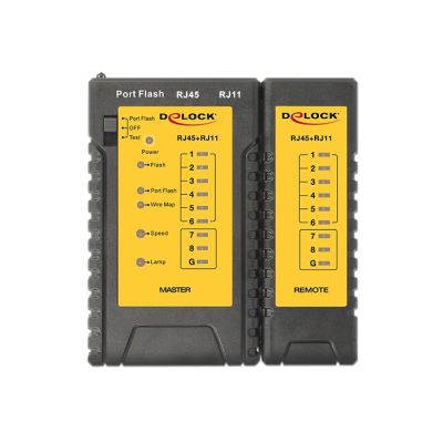 4. DeLOCK 86407 tester kabli sieciowych Tester kabli skrętakowych Czarny