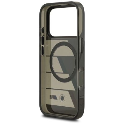 7. Etui BMW M IML Metal Buttons Tricolor Lines MagSafe na iPhone 17 Pro Max - szare