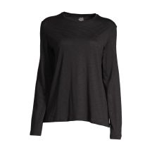 Koszulka damska CASALL Soft Texture Long Sleeve kolor czarny