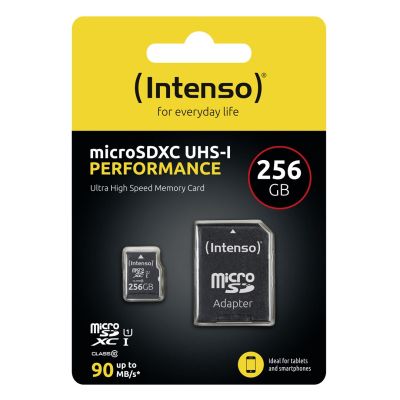 3. Intenso microSD 256GB UHS-I Perf CL10| Performance Klasa 10