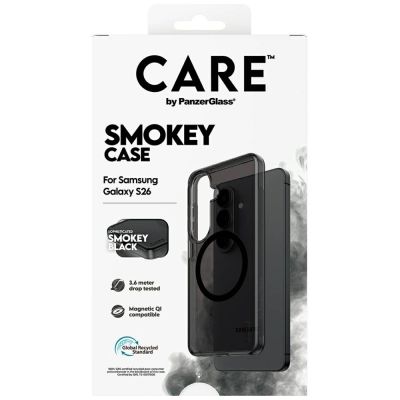 6. Etui CARE by PanzerGlass Urban Explorer Smokey w. Black Qi na Samsung Galaxy S26 - czarne