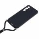 3. Etui na Samsung Galaxy A17 5G / A17 4G z wyściółką z włókna i paskiem crossbody - czarne
