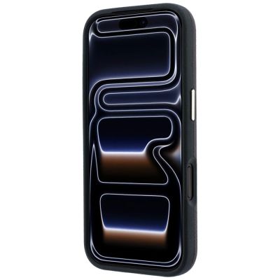 5. Etui Karl Lagerfeld Saffiano Small Script Metal Logo MagSafe na iPhone 17 Pro Max / 18 Pro Max - burgundowe