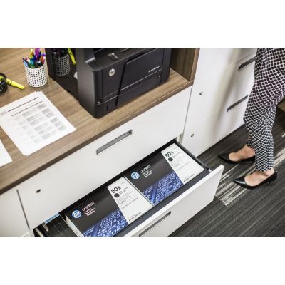 4. HP 80X svart LaserJet-tonerkassett med hög kapacitet, original kaseta z tonerem 1 szt. Oryginalny Czarny