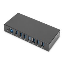Hub/Koncentrator przemysłowy 7-portowy USB 3.0 SuperSpeed aktywny metalowa konstrukcja szyna DIN