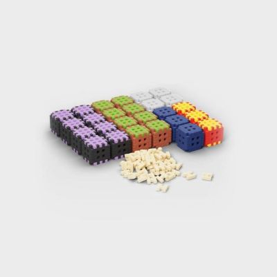 6. Klocki konstrukcyjne Marioinex Mini Waffle, 206 elementów