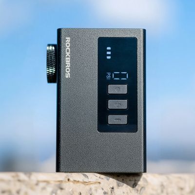 14. Pompka akumulatorowa Rockbros AS240 PRO 120 psi kompresor 420mAh - czarna