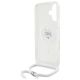 6. Etui Karl Lagerfeld IML Choupette Head & Cord Magsafe na iPhone 16 - przezroczyste