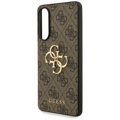 6. Etui Guess Big 4G Logo Classic Logo na Samsung Galaxy S25 Edge - brązowe