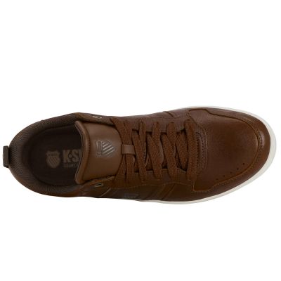 2. Sneakersy męskie Lozan Match Lux buty sportowe skórzane trampki brązowe (04308-202-M)