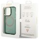 8. Etui Guess Gold Outline Translucent MagSafe na iPhone 14 Pro Max - zielone