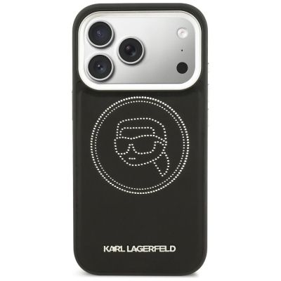 3. Etui Karl Lagerfeld K Head Point Logo MagSafe na iPhone 17 Pro Max - czarne