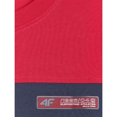 7. T-shirt regular z nadrukiem męski 4F 4FRAW25TTSHM3292-31S