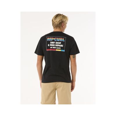 6. Koszulka RIP CURL Surf Revival Ding Repair Tee czarny