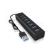 ICY BOX IB-HUB1700-U3 USB 3.2 Gen 1 (3.1 Gen 1) Type-A 5000 Mbit/s Czarny
