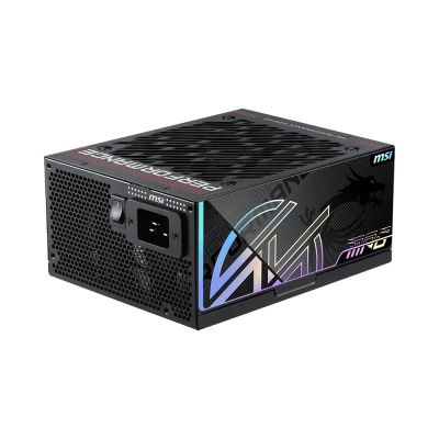 3. MSI MPG Ai1300TS PCIE5 moduł zasilaczy 1300 W 24-pin ATX ATX Czarny