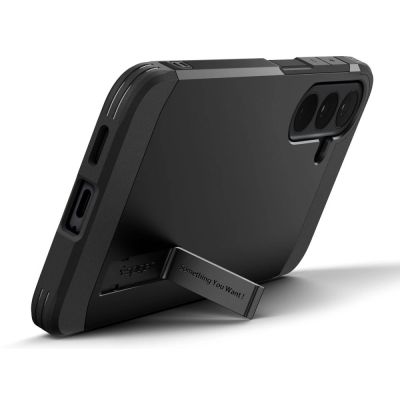 5. Etui Spigen Tough Armor Mag MagSafe na Samsung Galaxy S26 FE / S25 FE - czarne