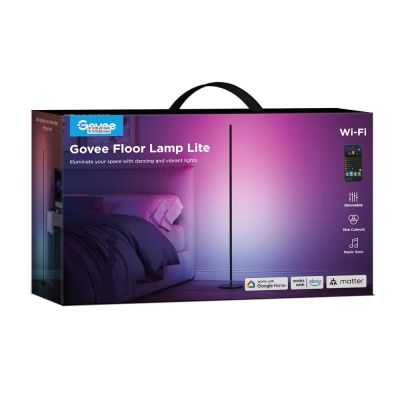12. Lampa podłogowa RGBICW Govee H8076 Floor Lamp Lite, 1000lm, 2.4GHz Wi-Fi + Bluetooth
