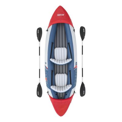 12. Bestway 65077 / 25 kajak sportowy 1 os. Wielobarwny Kopolimer akrylonitrylo-butadieno-styrenowy (ABS), Aluminium, Polipropylen (PP), Polichlorek winylu (PVC) Nadmuchiwany kajak