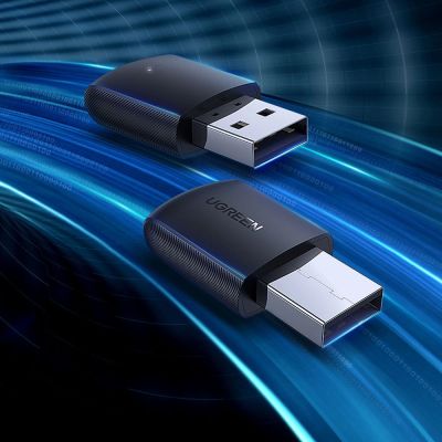 4. Ugreen dwuzakresowy adapter zewnętrzna karta sieciowa USB - WiFi 11ac AC650 czarny (CM448)