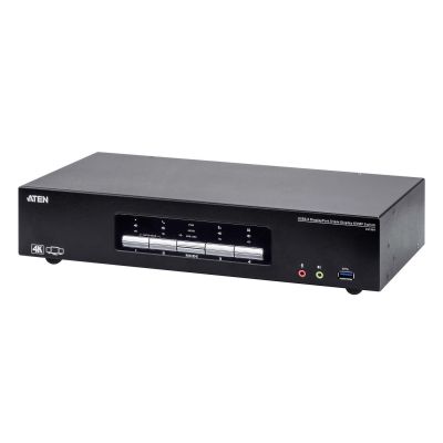 5. ATEN Przełącznik KVM Switch 4P USB3.0 4K DP Triple View KVMP S