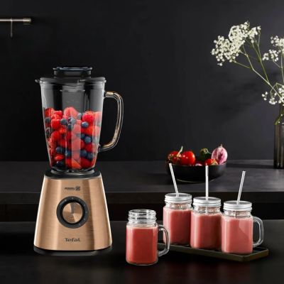 5. TEFAL | Blender | BlendForce BL439G10 | Blat stołu | 800 W | Materiał słoika Szkło | Pojemność słoika 1,75 L | Kruszenie lodu | Miedź