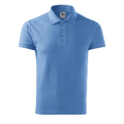 3. Koszulka polo Malfini Cotton M MLI-21215 błękitny