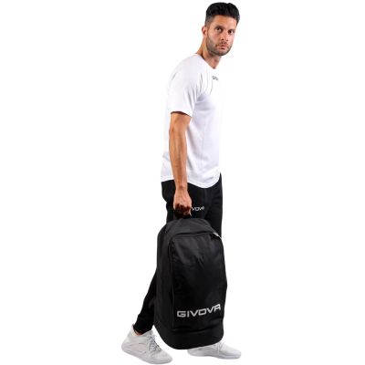 6. Plecak Givova Zaino z usztywnianym dnem czarny B007-0010-UNICA