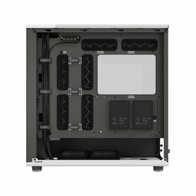 15. Obudowa Fractal Design North XL Midi Chalk TG Clear (Biała, przezroczysty bok)