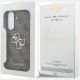 8. Etui Guess Leather 4G Metal Logo na Samsung Galaxy A57 5G - brązowe