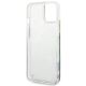 7. Etui Guess Flower Liquid Glitter na iPhone 14 Plus - niebieskie