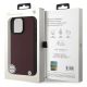 12. Etui BMW Sign Leather Diamond Metal Logo MagSafe na iPhone 16 Pro Max - czerwone