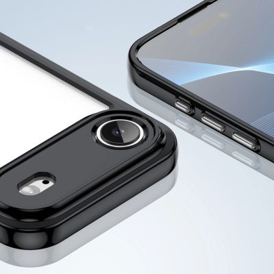6. Etui Outer Space na iPhone 17 Air - czarne przezroczyste