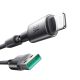 3. Kabel Joyroom S-A50 Unlimited Series 3A USB-A - Lightning z organizerem magnetycznym 1,2m - szary