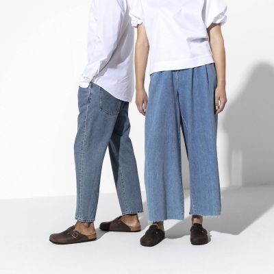 3. Chodaki damskie/męskie Birkenstock Boston Habana olejowana skóra klapki regular szerokie (0860131)