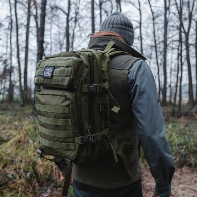 21. Plecak turystyczny Offlander Survival 43L OFF_CACC_07GN