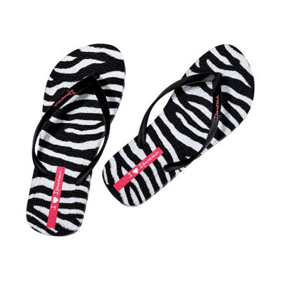 4. Klapki damskie Ipanema Animal Print czarno-szare 83846-BP655