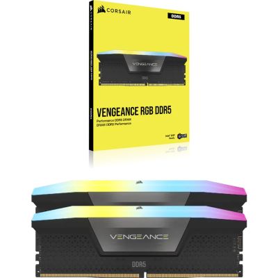 4. Corsair Vengeance RGB CMH32GX5M2B6400C32 moduł pamięci 32 GB 2 x 16 GB DDR5 6400 MHz