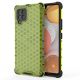Honeycomb etui pancerny pokrowiec z żelową ramką Samsung Galaxy A42 5G zielony