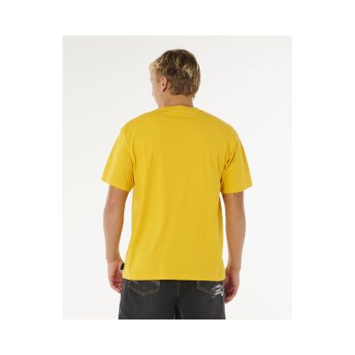 3. Koszulka męska RIP CURL Inner Visions Rotten Sun Tee żółta