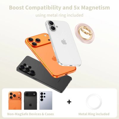 12. Uchwyt magnetyczny Tech-Protect MMR700 Lamano MagSafe na telefon - różowo-złoty