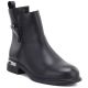 Skórzane botki damskie czarne D&A S.Barski MK62-7025