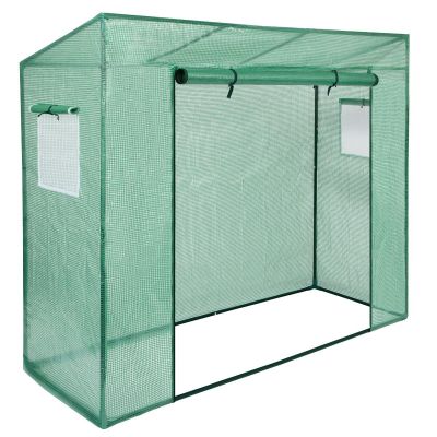 2. SZKLARNIA TUNEL OGRODOWY ZIELONY DO POMIDORÓW I OGÓRKÓW 200x77x168-150CM 5902431029900