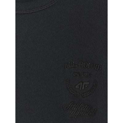 6. T-shirt oversize z nadrukiem damski 4F 4FRSS25TTSHF2979-20S