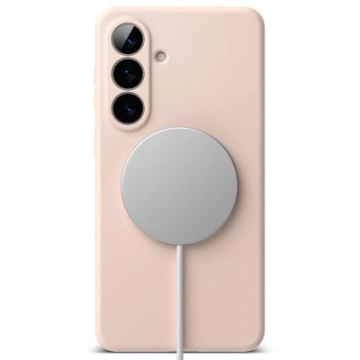 4. Etui Ringke Silicone MagSafe na Samsung Galaxy S26+ - różowe