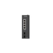 D-Link DIS-100G-06 przełącznik sieciowy Nie zarządzany L2 Gigabit Ethernet (10/100/1000) DIN rail Czarny
