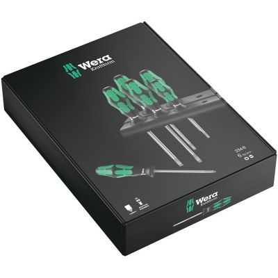 2. Zestaw wkrętaków Kraftform Lasertip + wieszak, 6 części